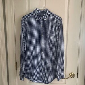 Vineyard Vines Royal Blue Gingham Button-Down Shirt
